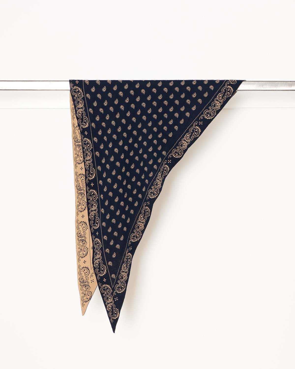 Guest in Residence The Wild Rag Scarf - Navy Camel - Image 1 of 5