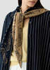Guest in Residence The Wild Rag Scarf - Navy Camel - Thumbnail 5