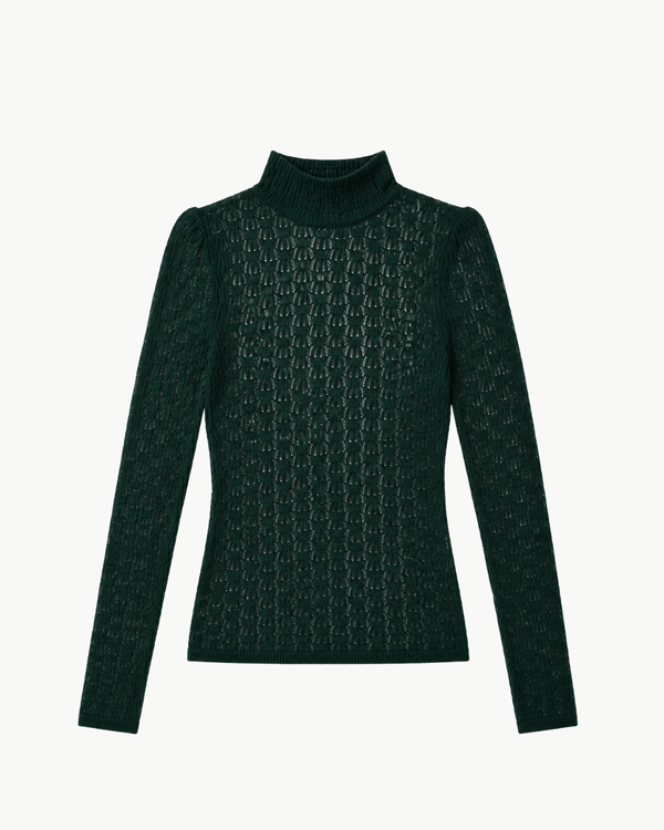 SABLYN Rhea Longsleeve Mockneck Sweater - Hunter Green SABLYN Rhea Longsleeve Mockneck Sweater - Hunter Green