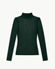SABLYN Rhea Longsleeve Mockneck Sweater - Hunter Green - Thumbnail 1