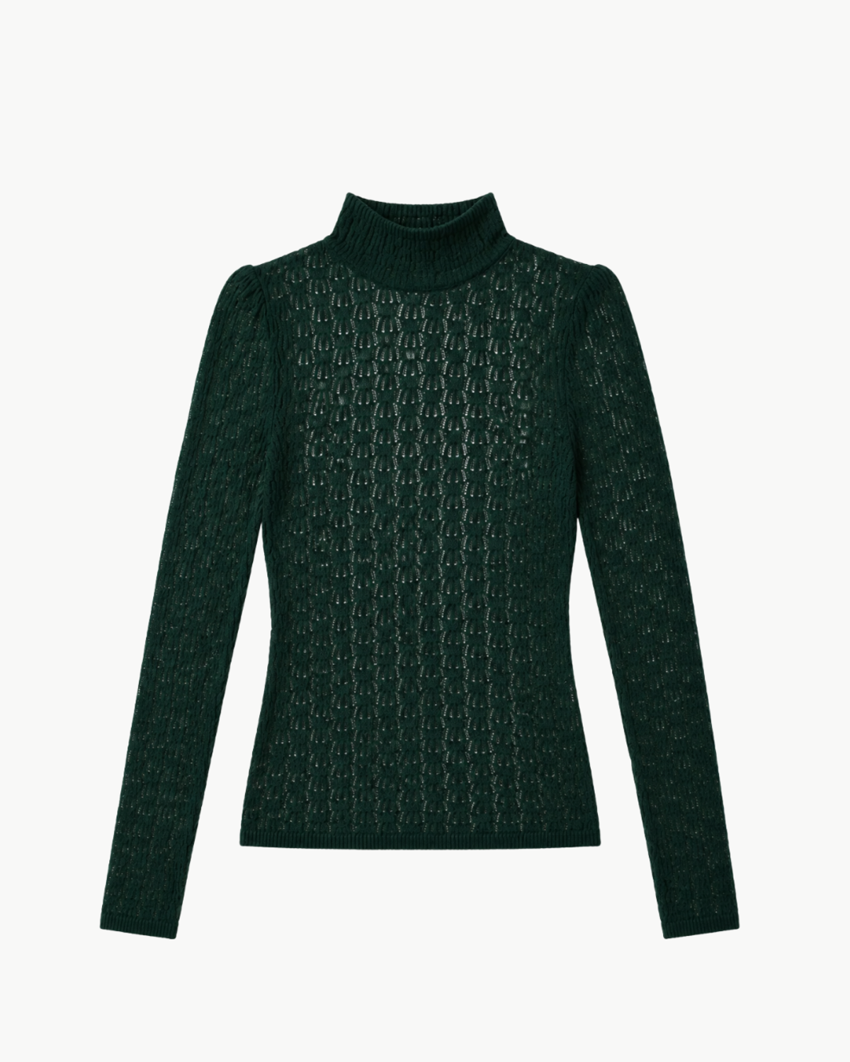SABLYN Rhea Longsleeve Mockneck Sweater - Hunter Green - Image 1 of 4