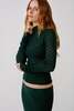 SABLYN Rhea Longsleeve Mockneck Sweater - Hunter Green - Thumbnail 3