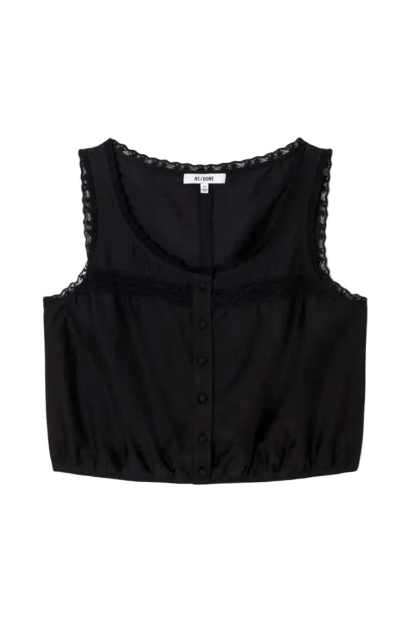 RE/DONE Allegra Top - Black