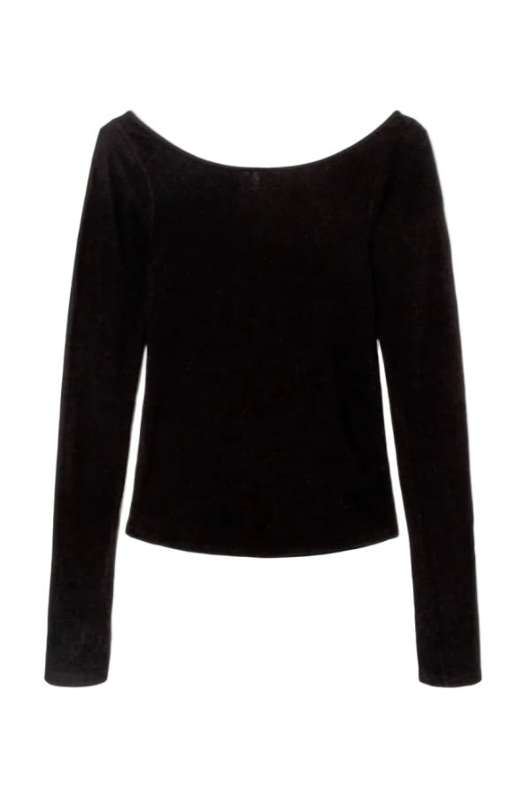 RE/DONE Ballet Long Sleeve Top - Black