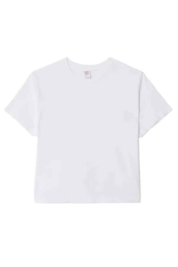RE/DONE Hanes 1950s Boxy Tee - Optic White