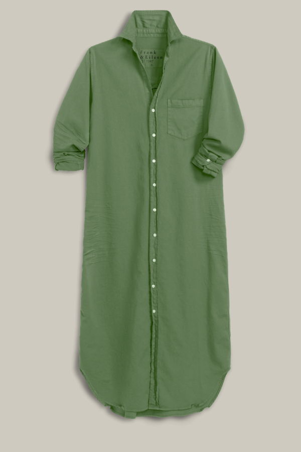 Frank & Eileen Rory Maxi Shirtdress - Nori