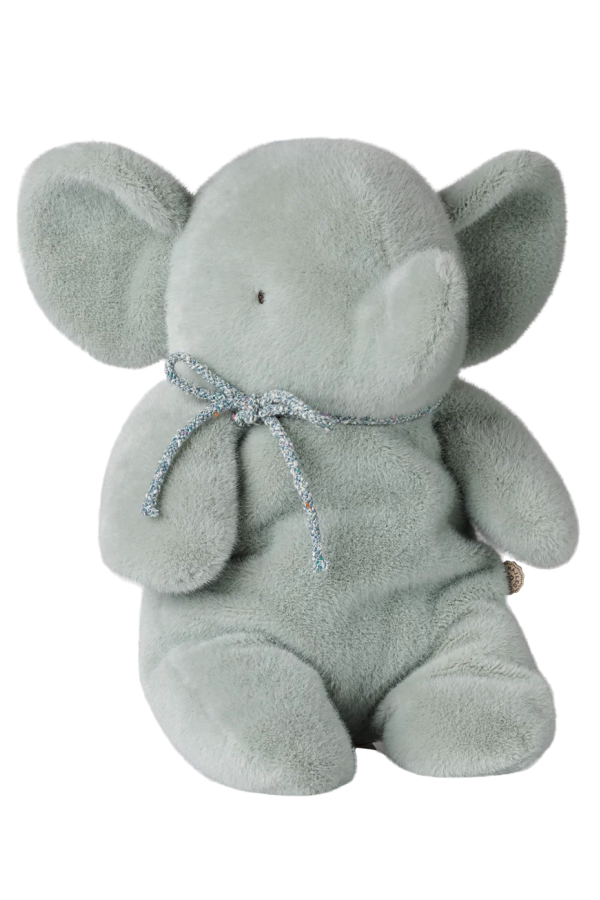KIDS Maileg Medium Elephant Plush Soft Toy - Soft Mint