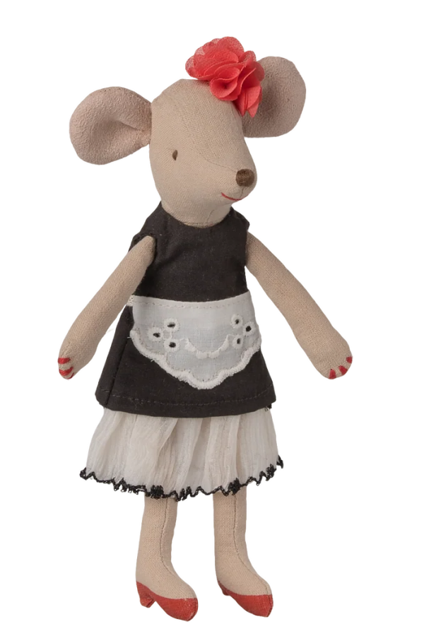 KIDS Maileg Mouse Beautician Mum Doll - White