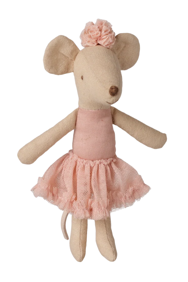 KIDS Maileg Mouse Family Big Sister Ballerina Doll - Pink