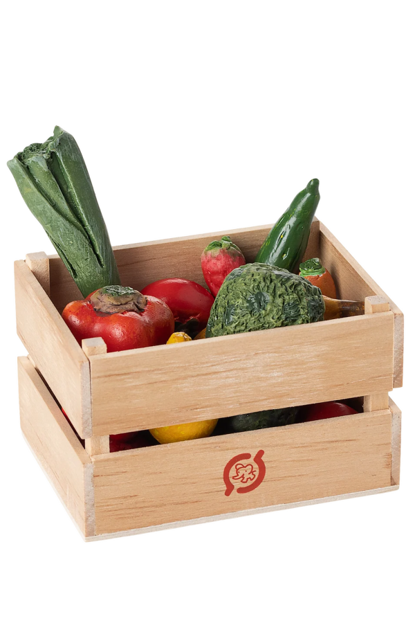 KIDS Maileg Mouse Kitchen Veggies and Fruits Miniature Doll House Toy - Multicolour