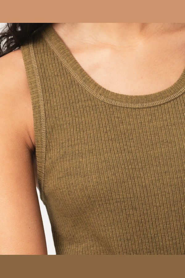 Girls of Dust Military Rib Jersey Tank Top