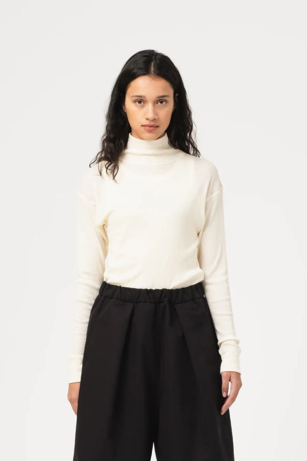 Girls of Dust Rib Wool Turtleneck