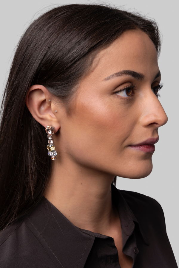 Forte Forte Crystal Drop Earrings - Loto