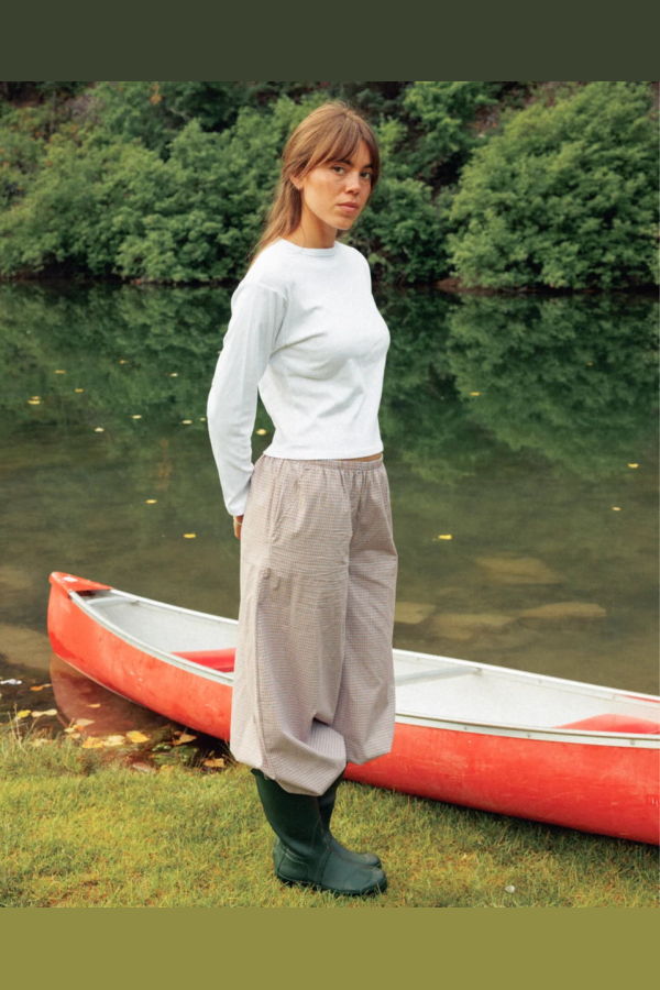 Sรธnderhaus Bloom Pant in Plaid