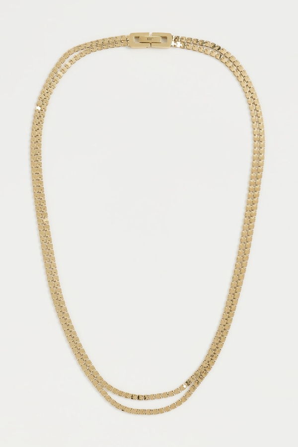 Jenny Bird Double Amalfi Chain Necklace - High Polish Gold OC