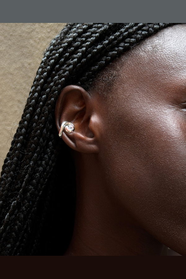 Jenny Bird Gio Ear Cuff Earring - High Polish Silver