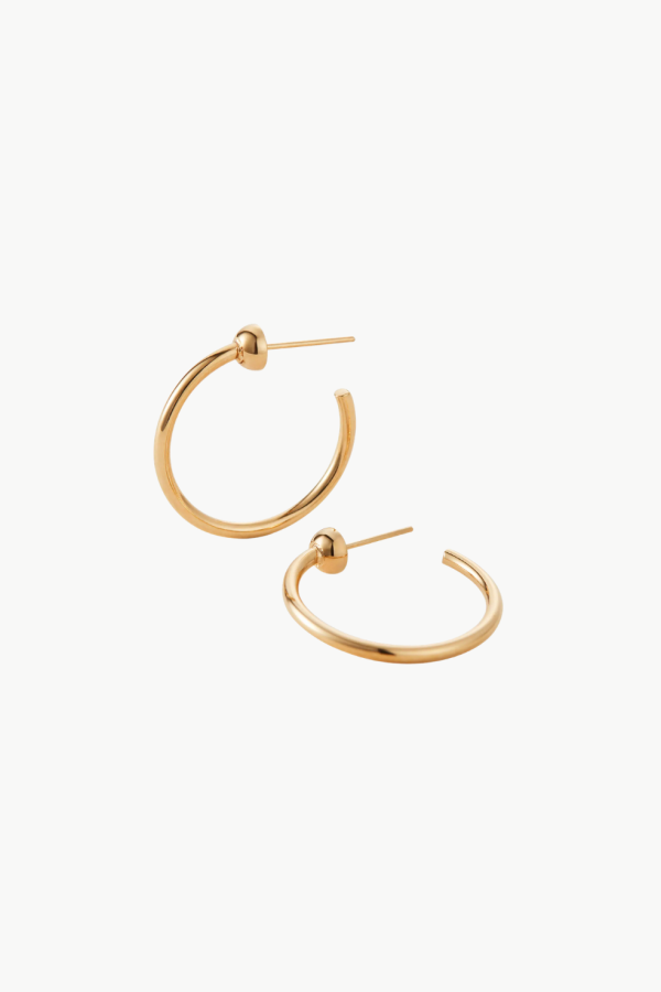 Jenny Bird Mini Icon Hoops Earrings - High Polish Gold