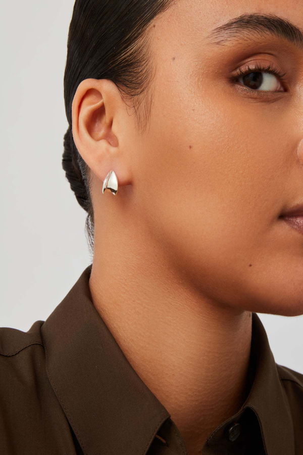 Jenny Bird Mini Paige Puffs Earrings - Silver