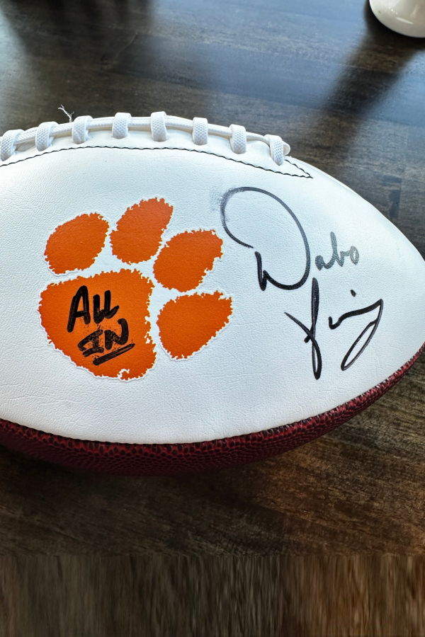Maison Avenir Autographed Dabo Swinney Clemson Football