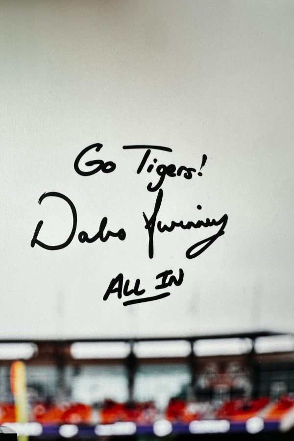 Maison Avenir Dabo Swinney Autographed Howard's Rock 18" × 24" Print