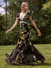 Alice + Olivia Rose Button Front Maxi Dress - Thumbnail 1