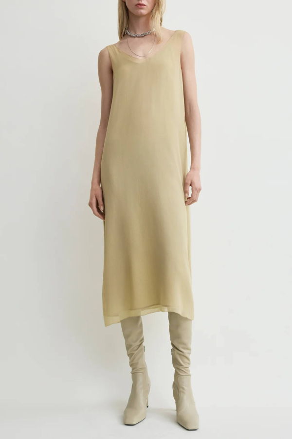 Totรชme Chiffon Slip Dress