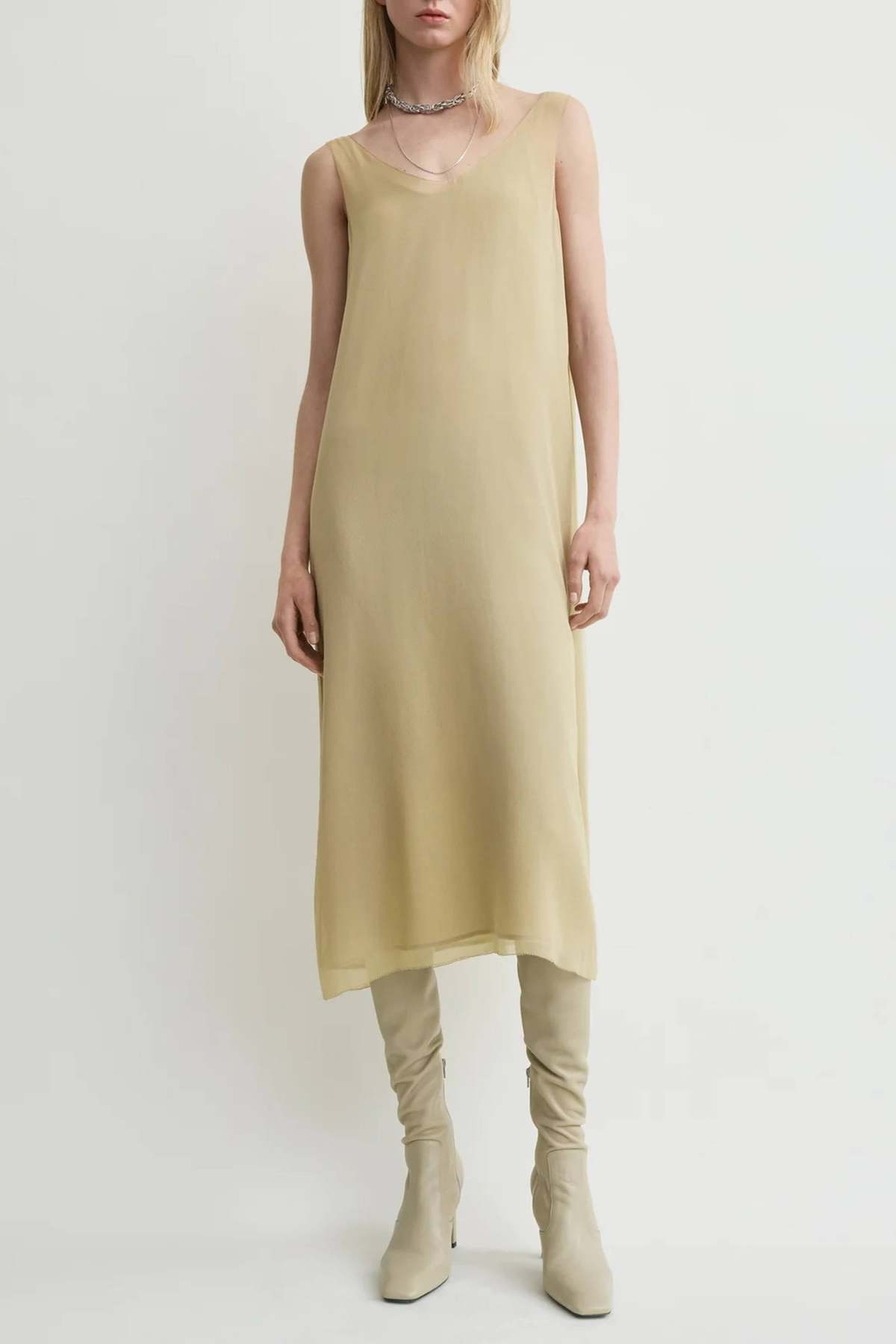 Totême Chiffon Slip Dress - Image 2 of 5