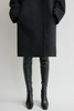 Totême Collarless Felt Coat - Thumbnail 4