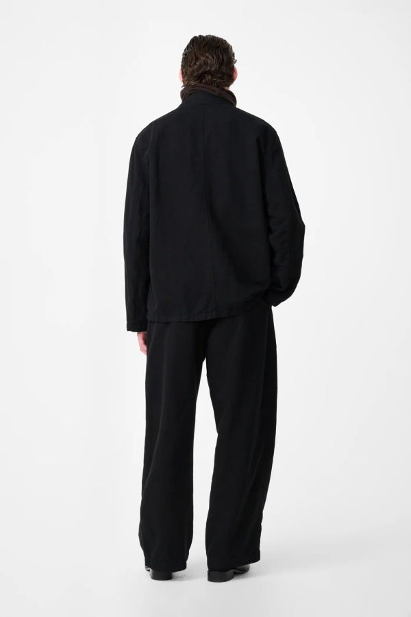Studio Nicholson Minard Curved Leg Pant - Black