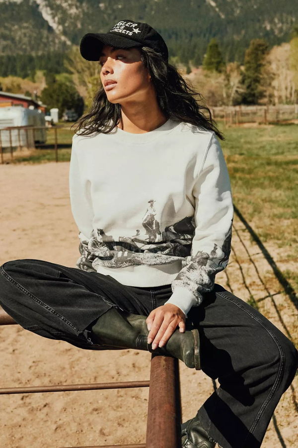 Wrangler Crew Fleece Pullover - Egret