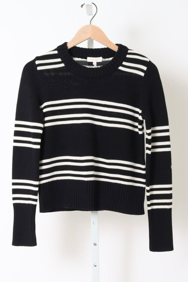 demylee Micha Double Stripe Cotton Sweater