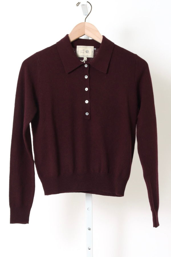 demylee Vera Cashmere Polo Sweater