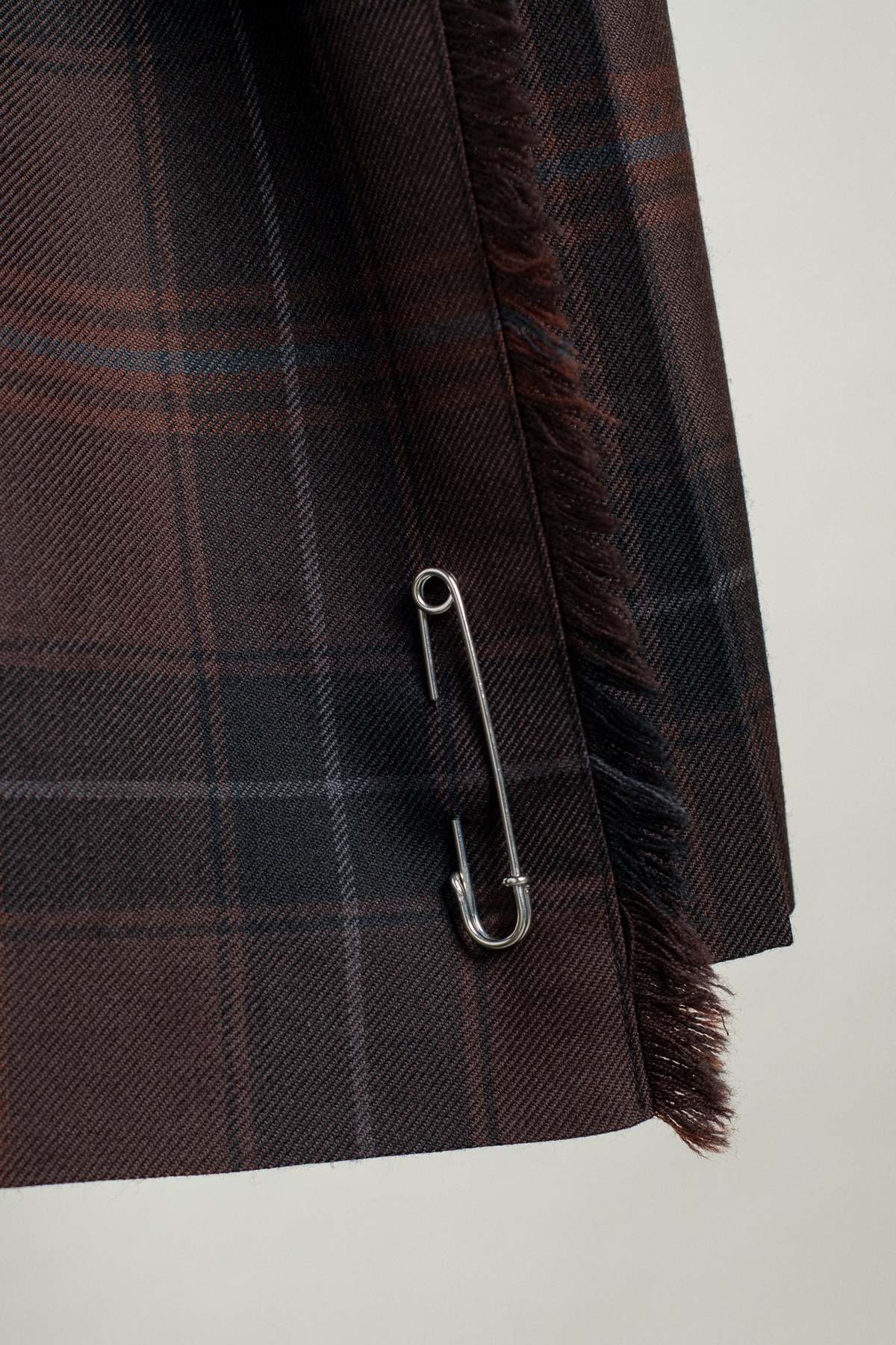 Le Kilt Lena Kilt Skirt - Chocolate Brown Tartan - Image 5 of 5