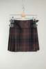 Le Kilt Micro Mini Kilt - Chocolate Brown Tartan - Thumbnail 1