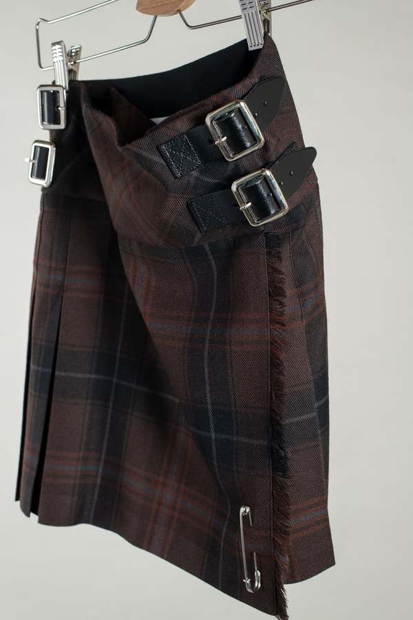 Le Kilt Micro Mini Kilt - Chocolate Brown Tartan