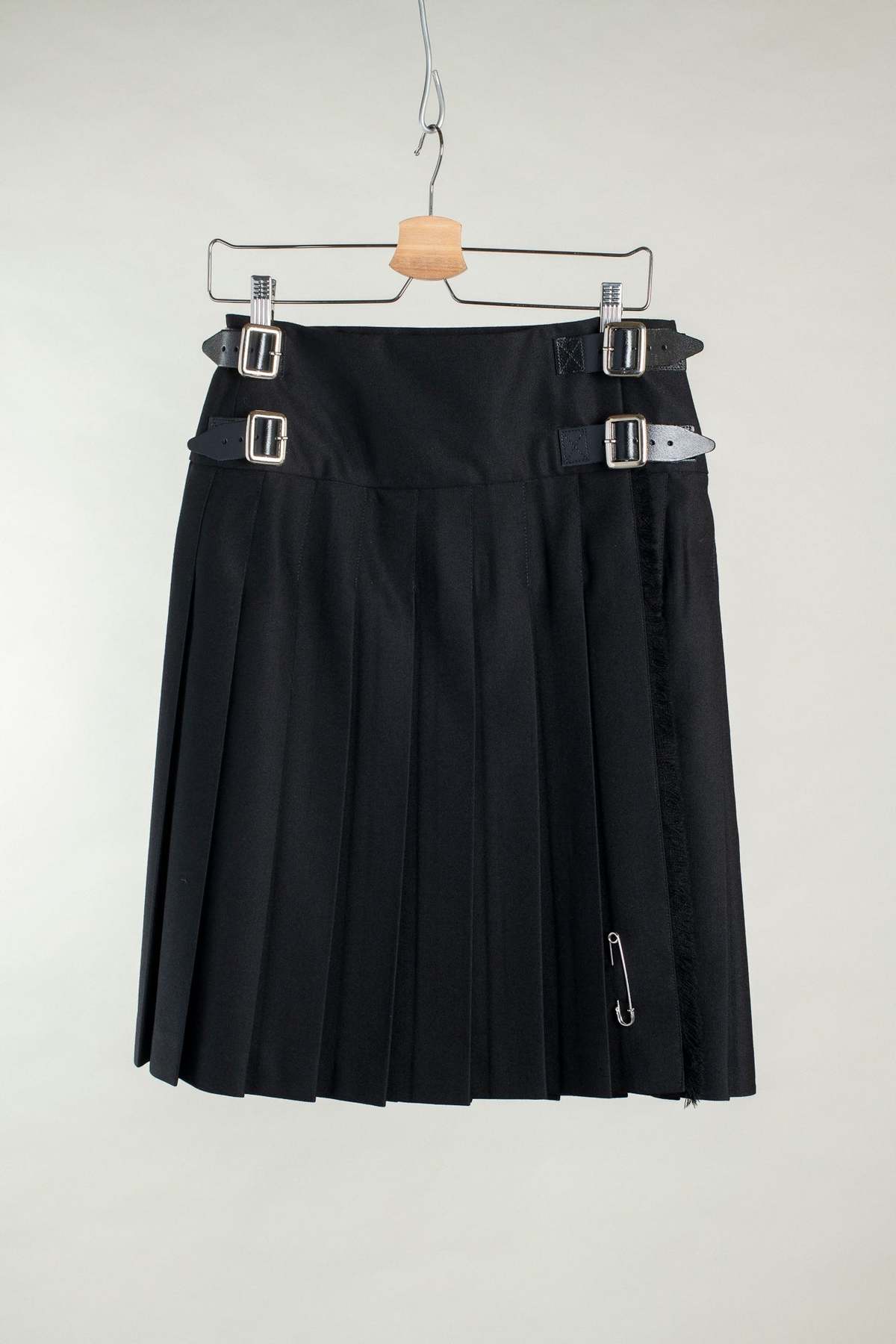 Le Kilt Midi Kilt Skirt - Black Oban - Image 1 of 5
