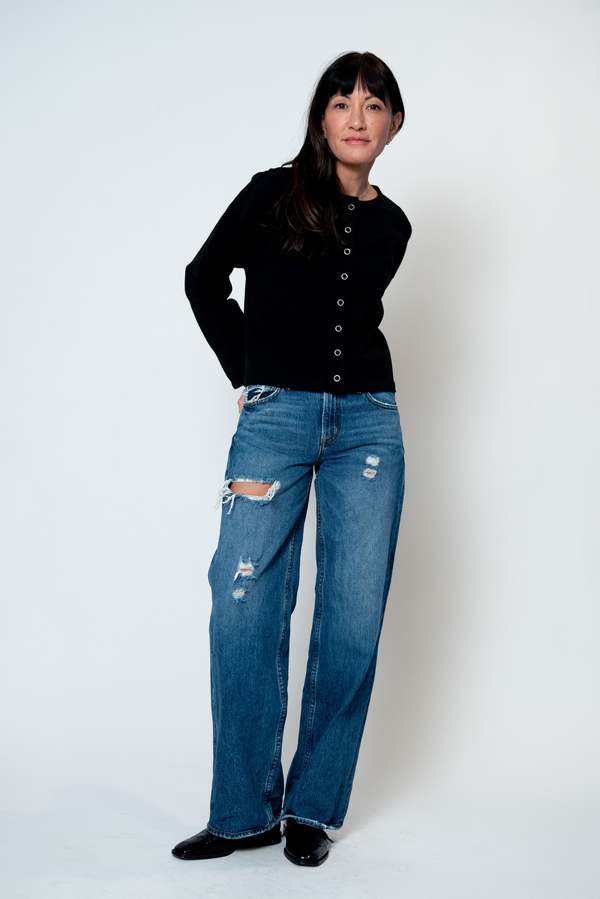 Le Bon Shoppe Soft Jersey Snap Cardigan