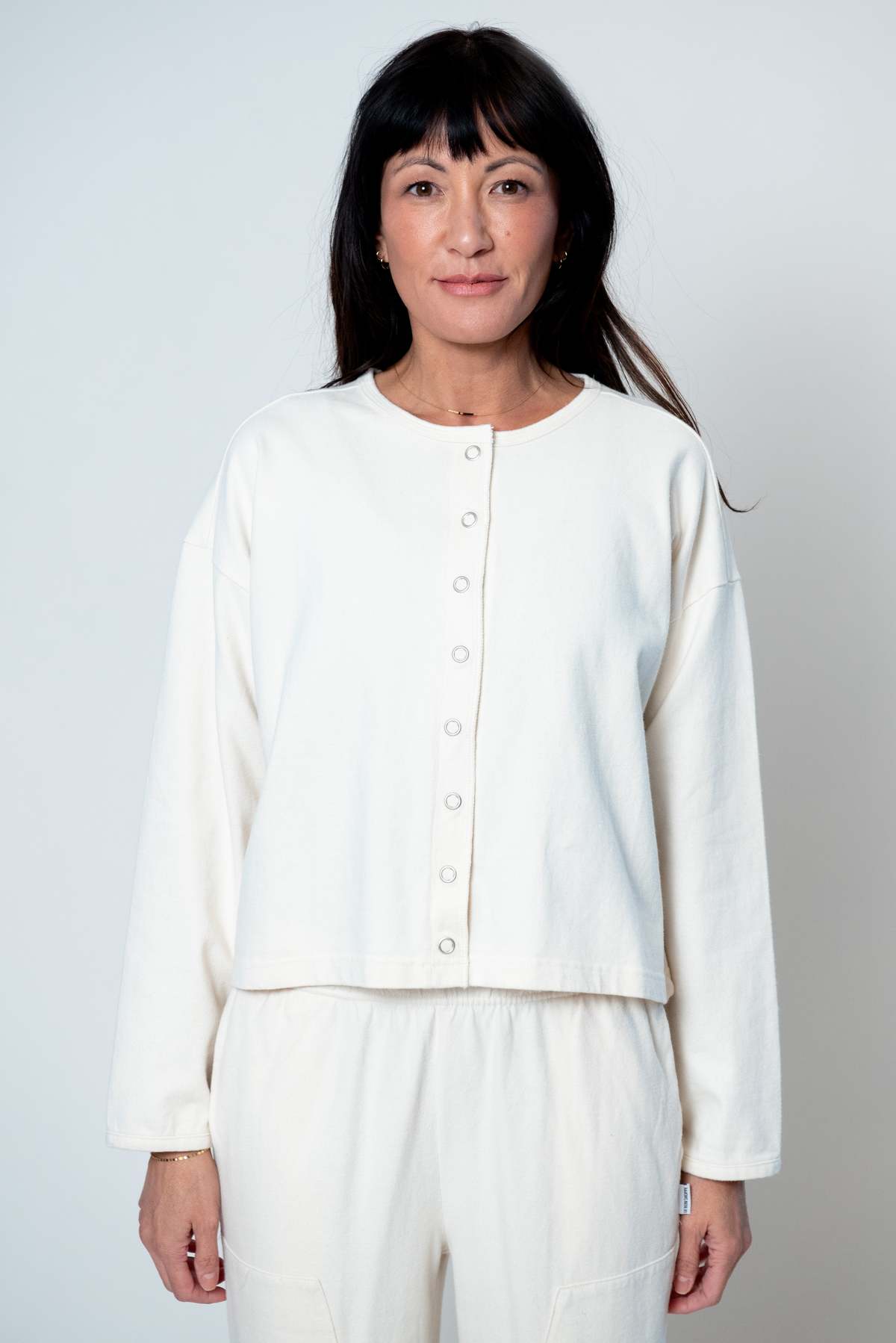 Le Bon Shoppe Soft Jersey Snap Cardigan - Image 11 of 13