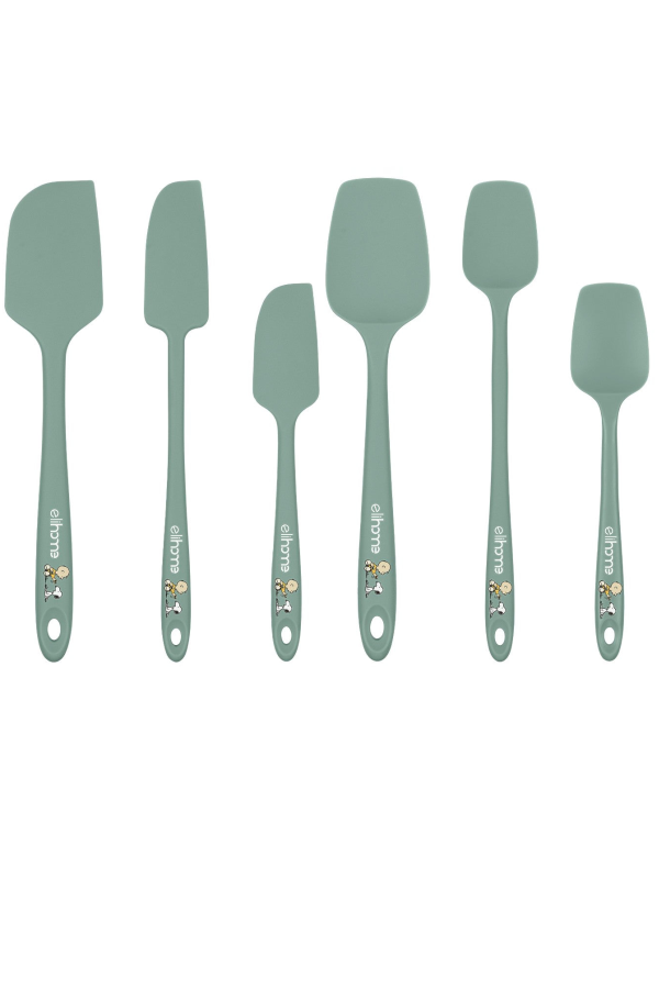 Elihome x Peanuts 6 Piece Silicone Spatula Set