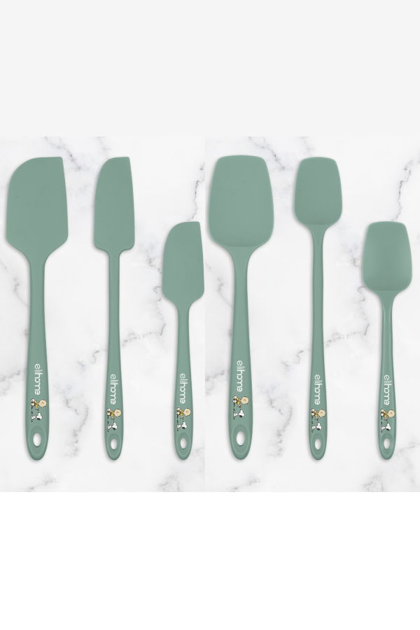 Elihome x Peanuts 6 Piece Silicone Spatula Set