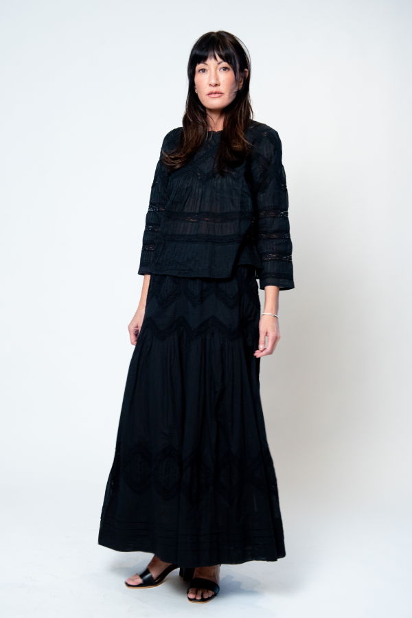 The Great. The Lattice Lace Victorian Top