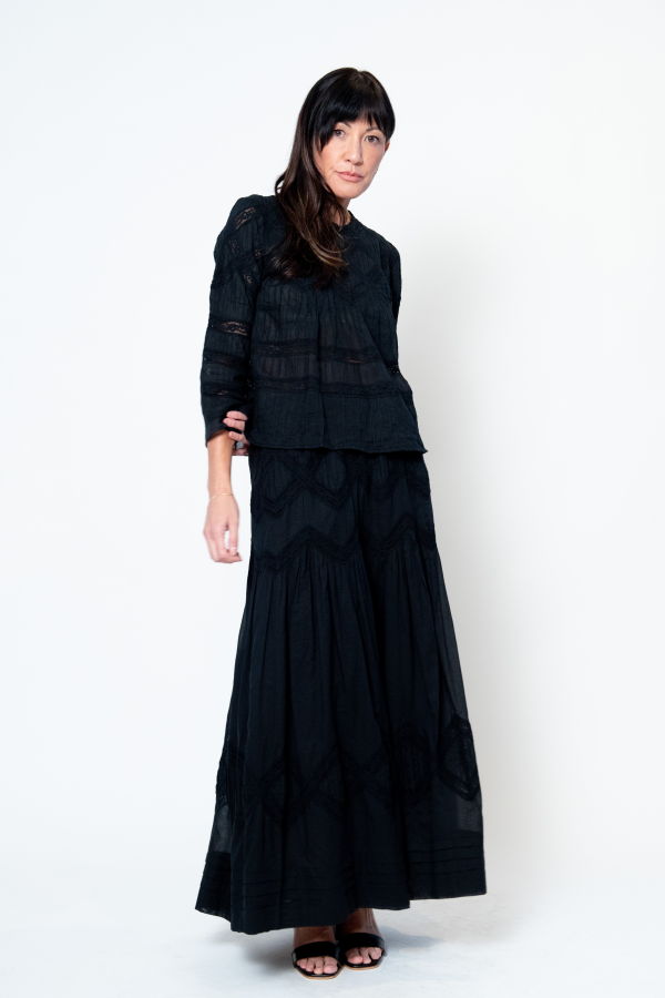 The Great. The Lattice Lace Victorian Top