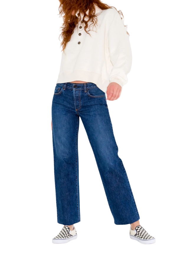 ASKK NY Lowrise Straight Jean - Indigo Stone