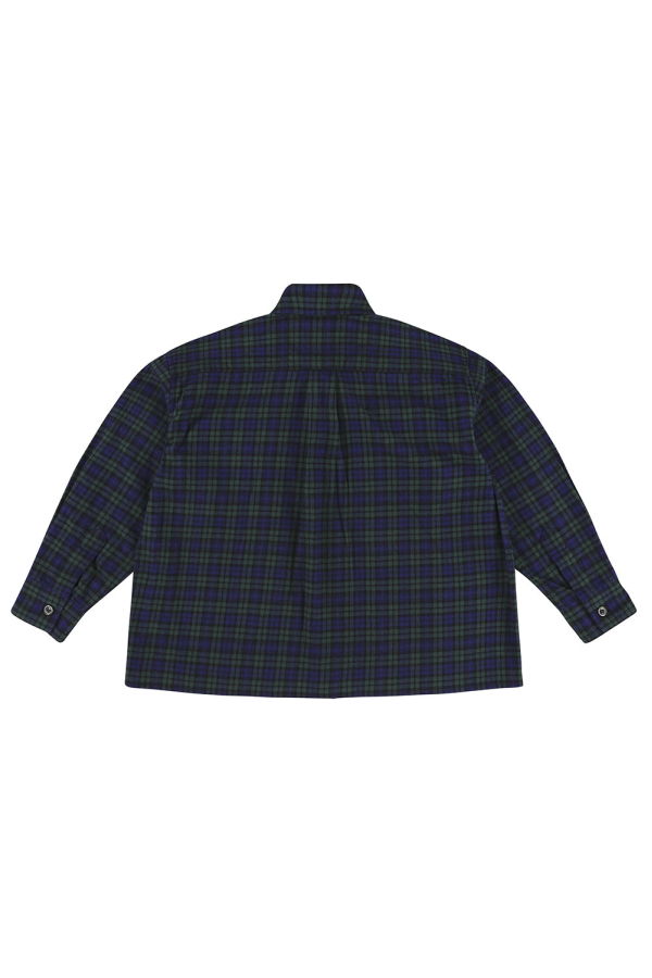 KIDS Morley Yver Shirt Polo Checks - Navy Blue