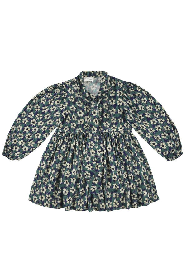 KIDS Morley Zas Dress Teunis Dress - Navy Blue