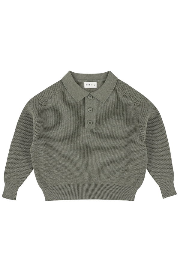 KIDS Morley Child Zietse Polo Sweater Safaripark - Green