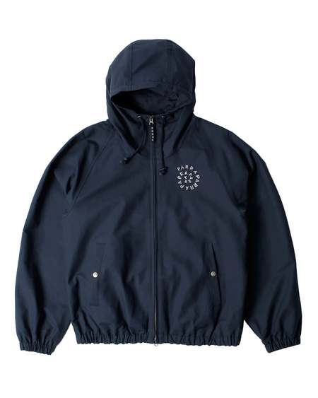 Auralee Washed Cotton Nylon Weather Hooded Zip - Orange | Garmentory