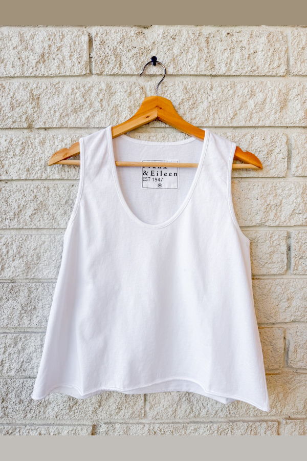 Frank & Eileen Inny Sleeveless Tank - White