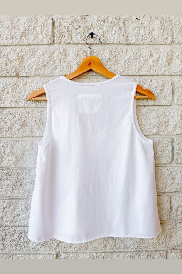 Frank & Eileen Inny Sleeveless Tank - White