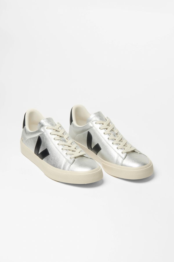 VEJA Campo Sneaker - White / Silver / Black